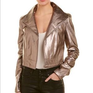 NEW 1 State Metallic Cropped Jacket